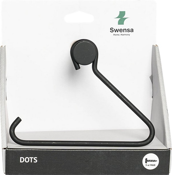 Изображение товара Держатель для туалетной бумаги SWENSA Dots SWR-7268-04 (черный)