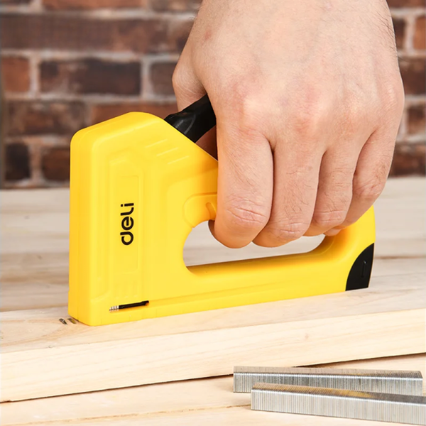 Изображение товара Степлер для укладки труб теплого пола Deli EDL238002 (желтый)