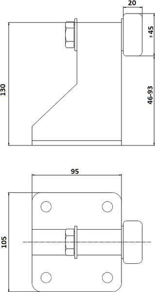 Изображение товара Упор для ворот Прогейт MX15A