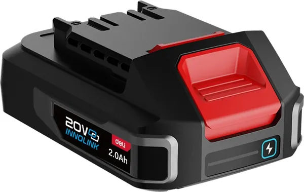 Изображение товара Набор аккумуляторов для электроинструмента Deli EDE-CM20A2E (2х2.0 А/ч, ЗУ 2 )