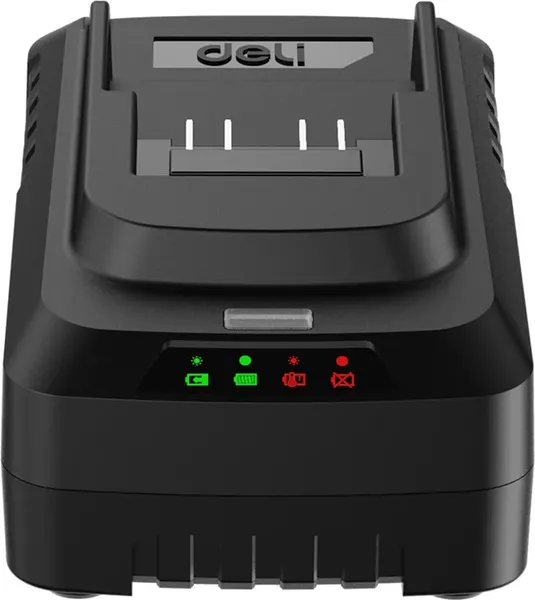 Изображение товара Набор аккумуляторов для электроинструмента Deli 20В 2.0Ач / EDL-CM20A2E (+ зарядное устройство 45Вт)