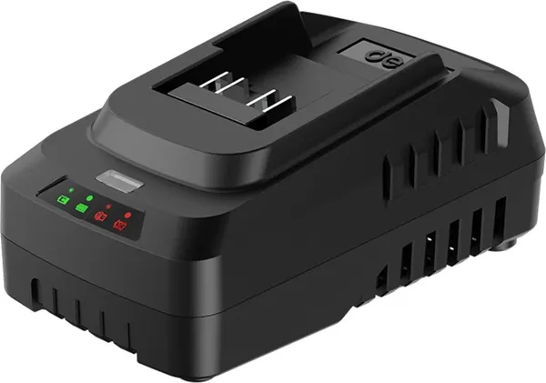 Изображение товара Набор аккумуляторов для электроинструмента Deli 20В 2.0Ач / EDL-CM20A2E (+ зарядное устройство 45Вт)