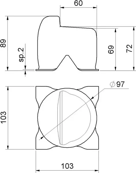 Изображение товара Упор для ворот Прогейт MX06A