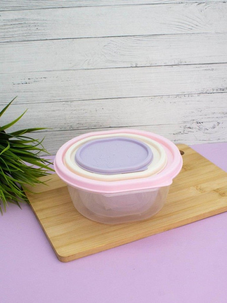 Изображение товара Набор контейнеров ILikeGift Color life round / 6931-3 (3шт)