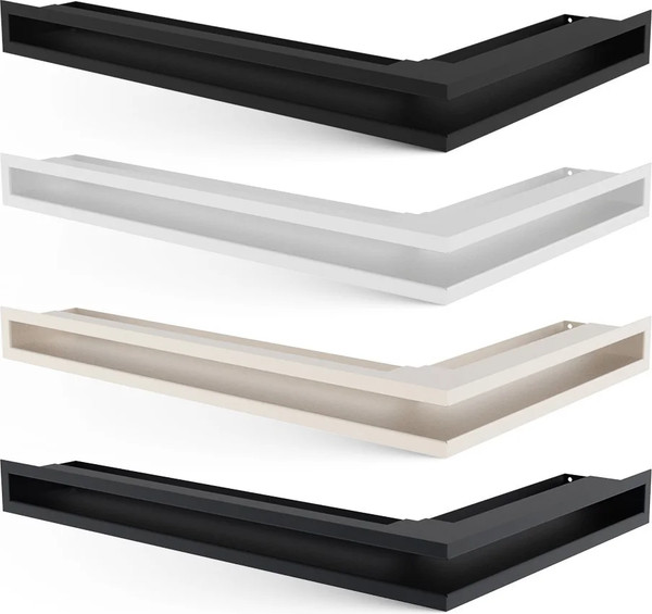 Изображение товара Решетка вентиляционная для камина Kratki Luft NP G 800x400x90 (графит)
