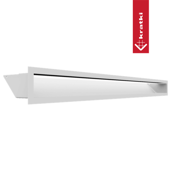 Изображение товара Решетка вентиляционная для камина Kratki Luft B 9x100 (белый)