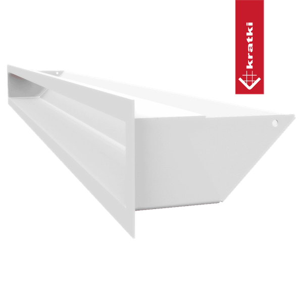 Изображение товара Решетка вентиляционная для камина Kratki Luft B 9x100 (белый)