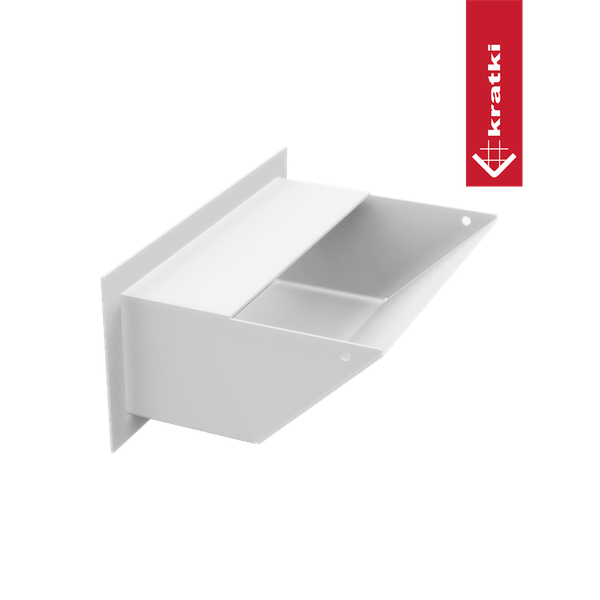 Изображение товара Решетка вентиляционная для камина Kratki Luft B 9x20 (белый)