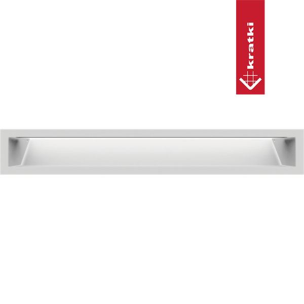 Изображение товара Решетка вентиляционная для камина Kratki Luft B 9x60 (белый)