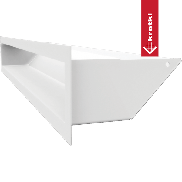 Изображение товара Решетка вентиляционная для камина Kratki Luft B 9x60 (белый)