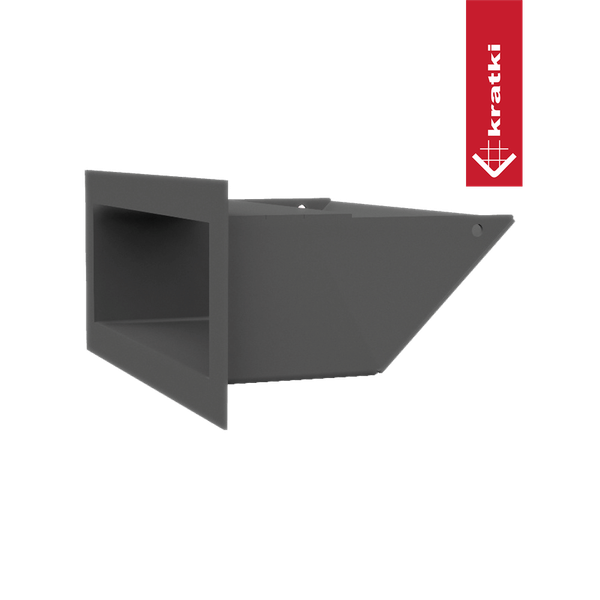 Изображение товара Решетка вентиляционная для камина Kratki Luft G 9x20 (графит)