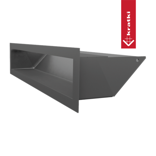 Изображение товара Решетка вентиляционная для камина Kratki Luft G 9x40 (графит)