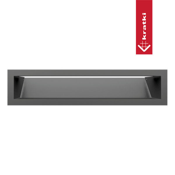 Изображение товара Решетка вентиляционная для камина Kratki Luft G 9x40 (графит)