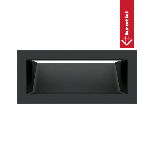 Изображение товара Решетка вентиляционная для камина Kratki Luft C 9x20 (черный)