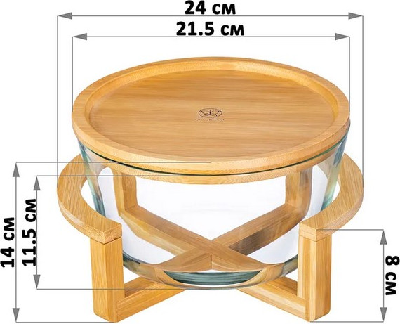 Изображение товара Блюдо для торта Elan Gallery Glaskraft / 360205