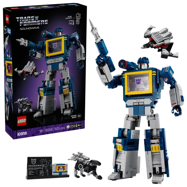 Изображение товара Конструктор Lego Icons Трансформеры: Звуковая волна 10358