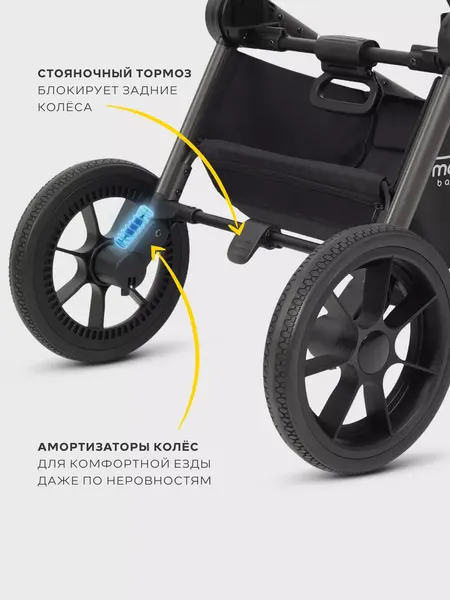 Изображение товара Детская универсальная коляска MOWbaby Zoom Pu 2в1 / RA086 (Olive)