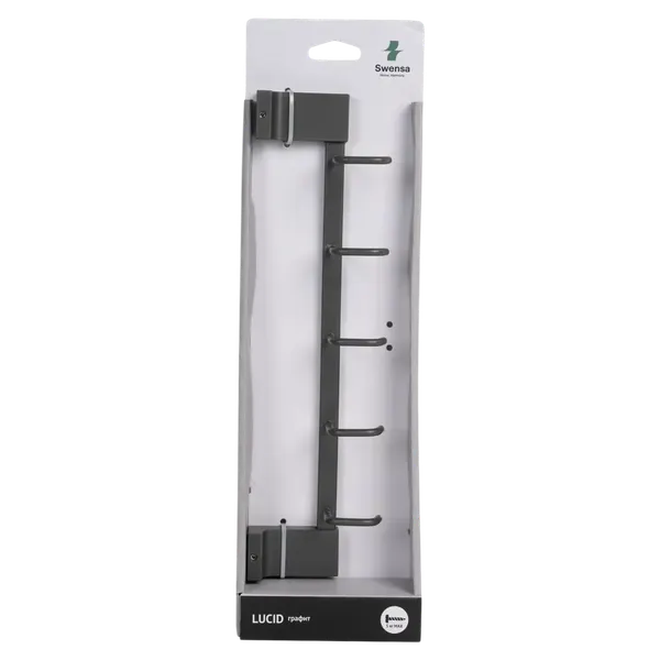 Изображение товара Планка для крючков SWENSA Lucid SWR-5400-11-GRY (графит)
