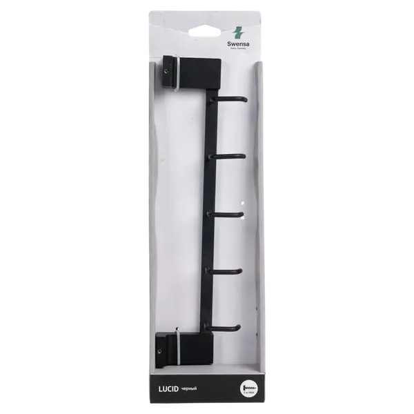 Изображение товара Планка для крючков SWENSA Lucid SWR-5400-11-BLK (черный)