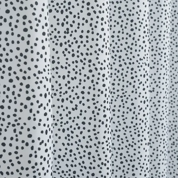 Изображение товара Шторка-занавеска для ванны SWENSA Drops SWC-95-27 (белый/черный)