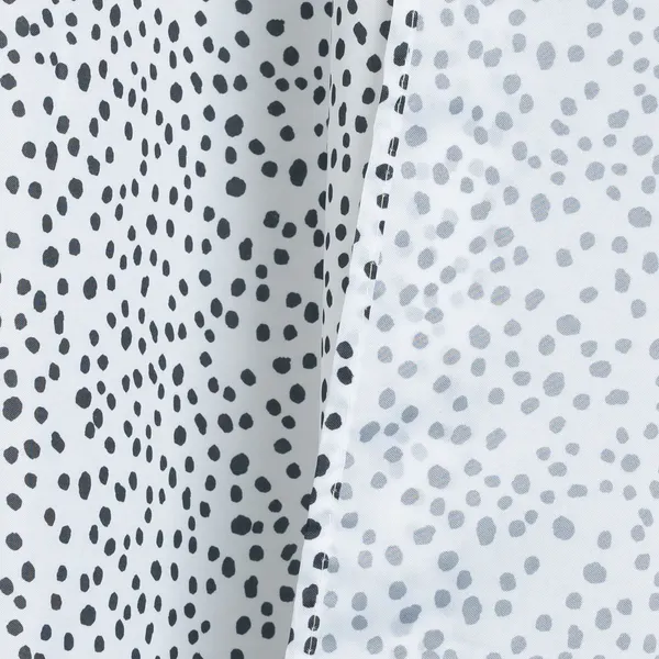 Изображение товара Шторка-занавеска для ванны SWENSA Drops SWC-95-27 (белый/черный)