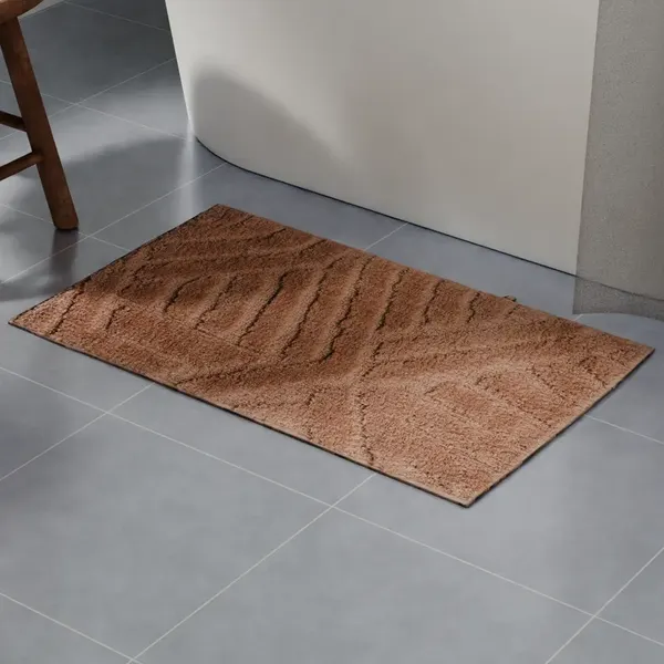 Изображение товара Коврик для ванной SWENSA Noor 50x80см / SWM-4002-BG-B (бежевый)
