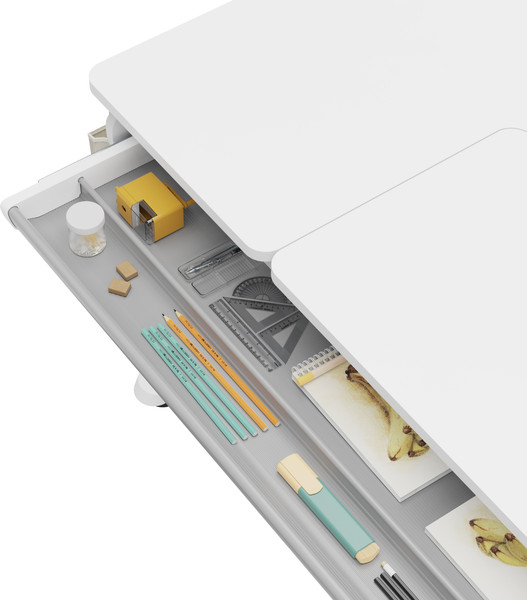 Изображение товара Парта Растущая мебель Smart 120 Plus: стол E902, полка Wooden Space, накладка E511