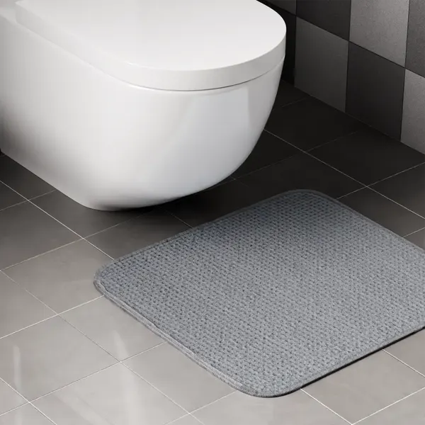 Изображение товара Коврик для туалета SWENSA Slot Granit 3 50x50см / SWM-4013-GRY-T (серый)