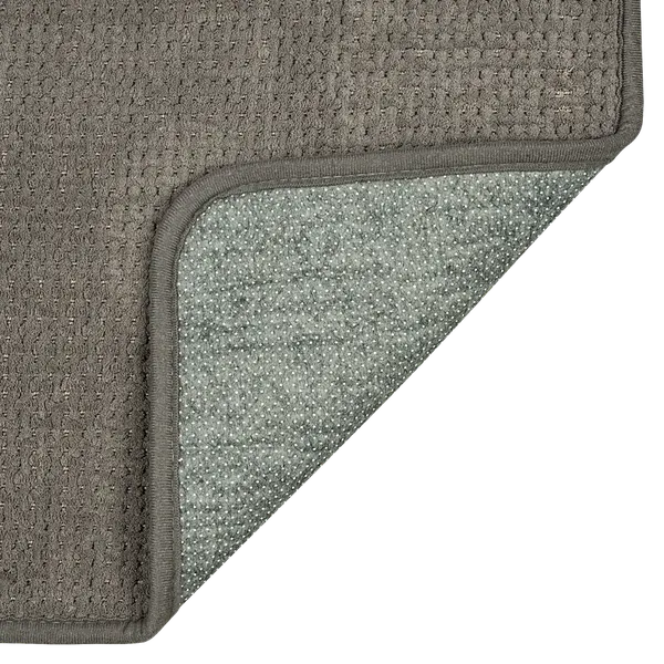 Изображение товара Коврик для туалета SWENSA Slot Fossil 3 50x50см / SWM-4013-GBR-T (серо-коричневый)