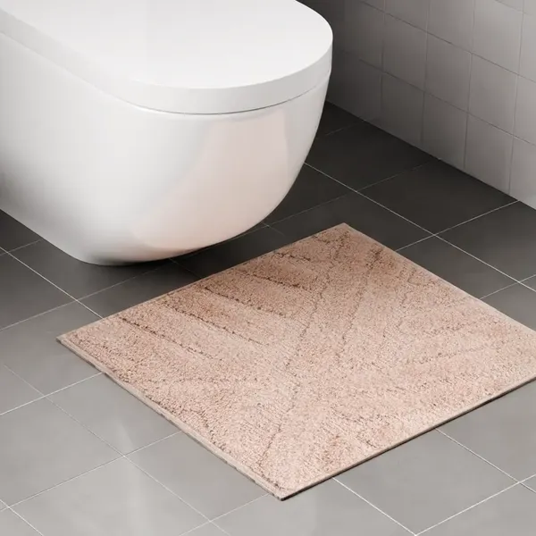 Изображение товара Коврик для туалета SWENSA Noor 50x50см / SWM-4002-BG-T (бежевый)