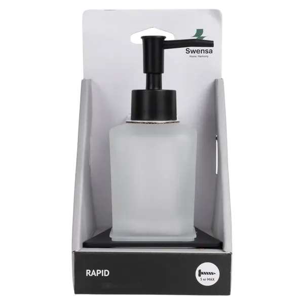 Изображение товара Дозатор для жидкого мыла SWENSA Rapid SWR-9000-04 (черный)