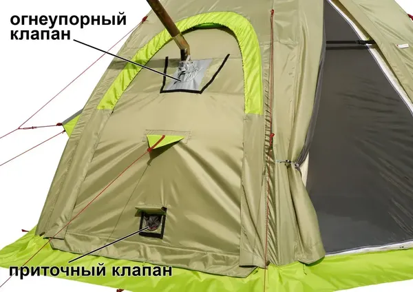 Изображение товара Палатка ЛОТОС 5У Шторм (оливковый)