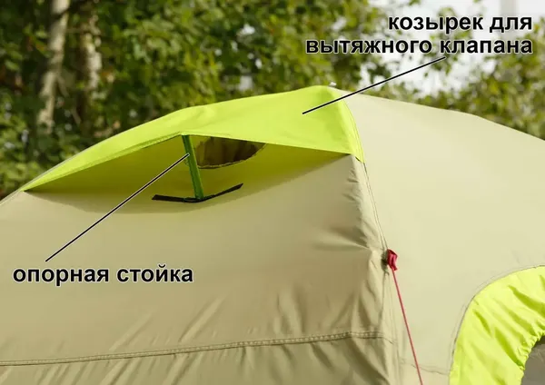 Изображение товара Палатка ЛОТОС 5У Шторм (оливковый)