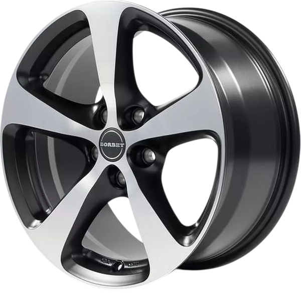 Литой диск Borbet CC 16x7" 5x115мм DIA 70.1мм ET 40мм Black Polished Matt — фото 3