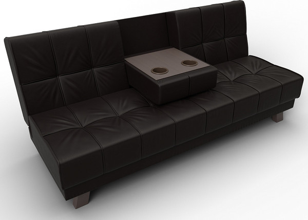 Изображение товара Диван Лига Диванов Винсент / 126446 (экокожа Grifon 12 коричневый)