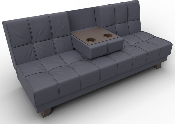 Изображение товара Диван Лига Диванов Винсент / 126449 (экокожа Grifon 15 серый)