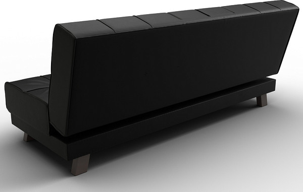 Изображение товара Диван Лига Диванов Винсент / 126448 (экокожа Grifon 18 черный)