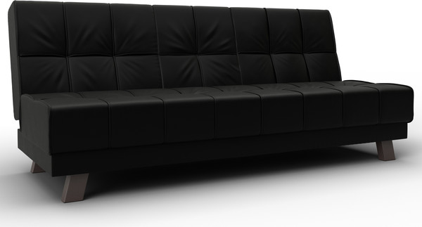 Изображение товара Диван Лига Диванов Винсент / 126448 (экокожа Grifon 18 черный)