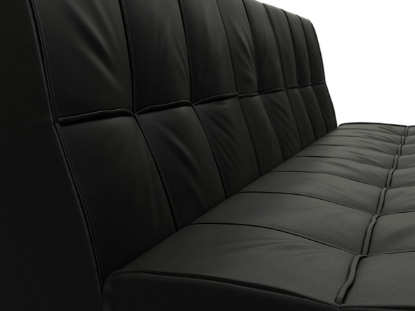 Изображение товара Диван Лига Диванов Винсент / 126448 (экокожа Grifon 18 черный)