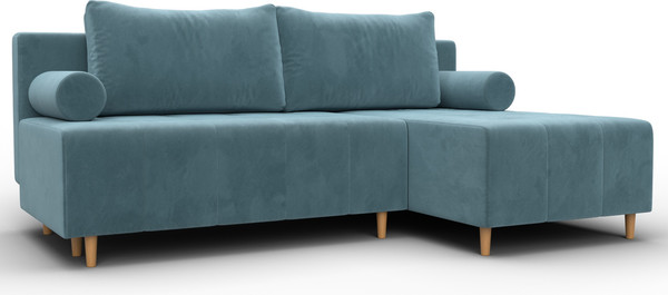 Изображение товара Диван угловой Лига Диванов Лига-102 универсальный / 134790 (велюр Seven 113 бирюзовый)
