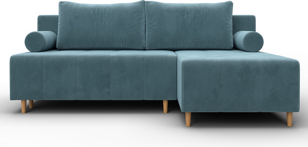 Изображение товара Диван угловой Лига Диванов Лига-102 универсальный / 134790 (велюр Seven 113 бирюзовый)