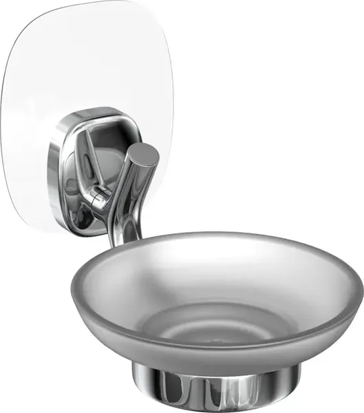 Изображение товара Мыльница LEMER Nature на силиконовом креплении LEM-N06CR (хром)