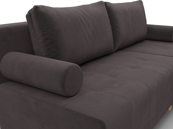 Изображение товара Диван угловой Лига Диванов Лига-102 универсальный / 134793 (велюр Seven 727 коричневый)