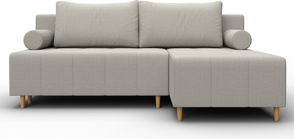 Изображение товара Диван угловой Лига Диванов Лига-102 универсальный / 134795 (рогожка амур 02 бежевый)