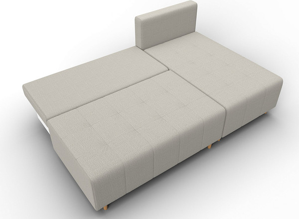 Изображение товара Диван угловой Лига Диванов Лига-102 универсальный / 134795 (рогожка амур 02 бежевый)