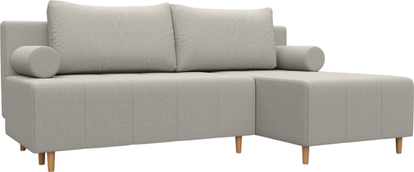 Изображение товара Диван угловой Лига Диванов Лига-102 универсальный / 134795 (рогожка амур 02 бежевый)