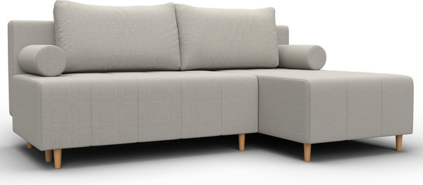 Изображение товара Диван угловой Лига Диванов Лига-102 универсальный / 134795 (рогожка амур 02 бежевый)