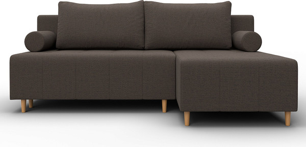 Изображение товара Диван угловой Лига Диванов Лига-102 универсальный / 134796 (рогожка амур 05 коричневый)