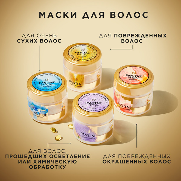 Изображение товара Маска для волос PANTENE Pro-V Miracles Molecular Bond Repair (300мл)