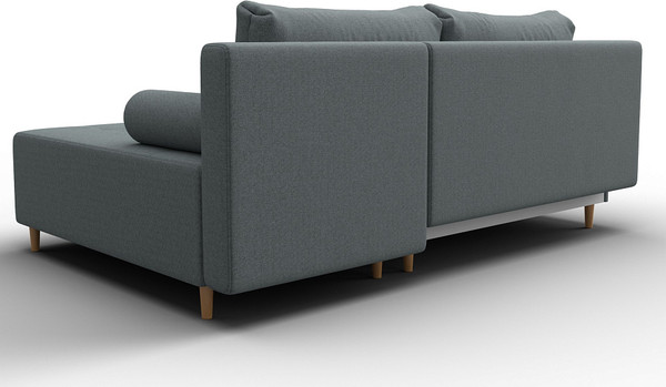 Изображение товара Диван угловой Лига Диванов Лига-102 универсальный / 134797 (рогожка амур 07 серый)